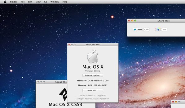 OS X Lion in a Browser with CSS 3