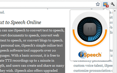 Select and Speak - Text to Speech Passes any Selected Text on Any site