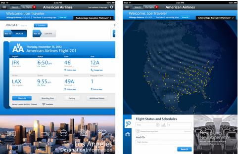 Download American Airlines Updated iPad App with New GUI 2
