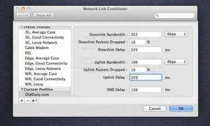 Download "Network Link Conditioner" to Simulate Internet Connectivity Speed 1