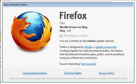 Firefox with bing