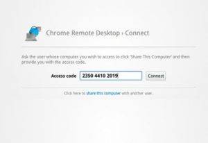 Remote Access Via Chrome Remote Desktop
