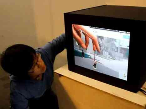 Put Hand in TV and Change the Image (Video)