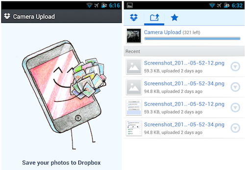 Dropbox 5GB free gift if you try a beta version Camera Upload