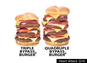 Heart Attack Grill customer has heart attack -Burger