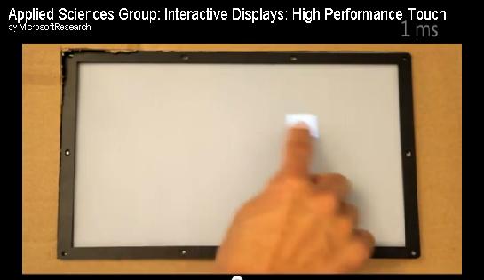 Microsoft Touchscreen With A Remarkable Latency