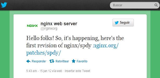 Nginx begins to Bear SPDY 1