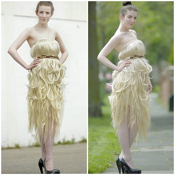 Unique Dress Made of Human Hair ... 1