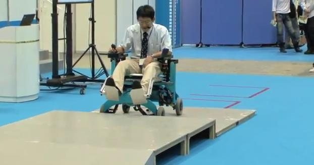 Robotic Wheelchair Climbs Stairs 3