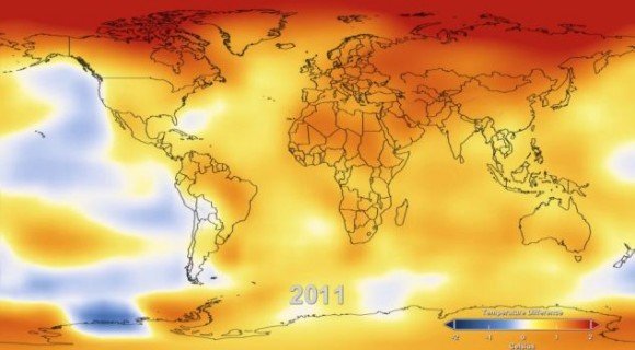 The Change in Temperature of the Earth from 1880 Until Today (Video) 2