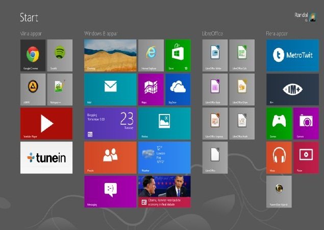 How to Change the Number of Rows on the Home Screen of Windows 8 2