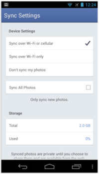 How to Enable Facebook Photo Sync on Android Device or iPhone 6